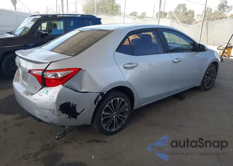 2014 Toyota Corolla S Plus z USA, uszkodzony, nr VIN 2T1BURHE1EC080388
